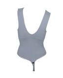 brazen bodysuit in cool grey